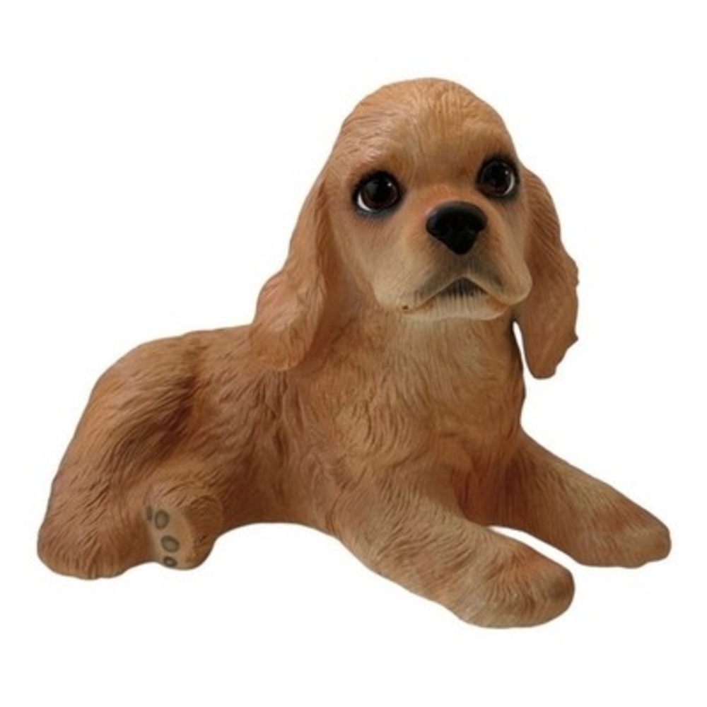LENOX Dog Mate Cocker Spaniel Puppy Figurine Porcelain Laying Pose Handmade
